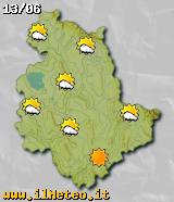 het actuele weer in Umbria verzorgt door ilMeteo