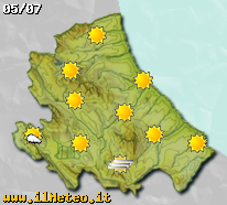 Previsioni meteo di dopo domani sull'Abruzzo