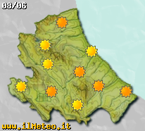 Previsioni meteo fra tre giorni sull'Abruzzo