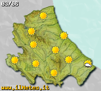 Previsioni meteo fra quattro giorni sull'Abruzzo