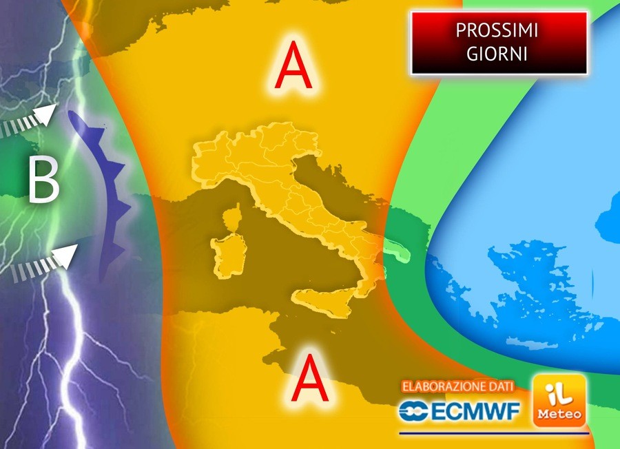 20/03/2025 - Meteo: Prossimi Giorni, il flusso atlantico minaccia l'Italia, ecco cosa è previsto