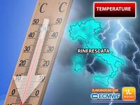 Meteo: temperature, tra pochi giorni stop al caldo di Caronte, pronta una rinfrescata; vediamo da quando