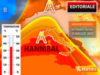 Meteo editoriale di mercoledì 18 maggio: weekend con Hannibal, batteremo il caldo record del famigerato 2003