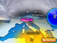 Meteo estremo in Italia: Nubifragi al Nord, Caldo africano al Sud 