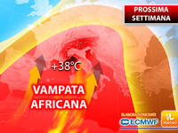 Meteo: PROSSIMA SETTIMANA, già da Lunedì VAMPATA AFRICANA a 38°C. Ecco le PREVISIONI Dettagliate
