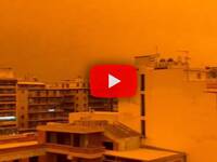 Meteo Cronaca Diretta Video: Grecia, potente tempesta di Sabbia investe in pieno Atene