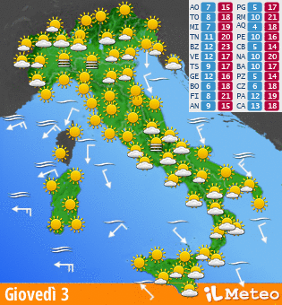 meteo domani