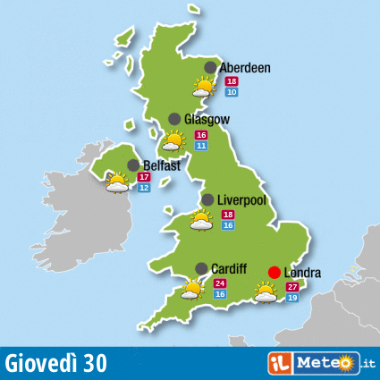 Meteo Londra Regno Unito Previsioni Oggi Prossimi 15 Giorni 