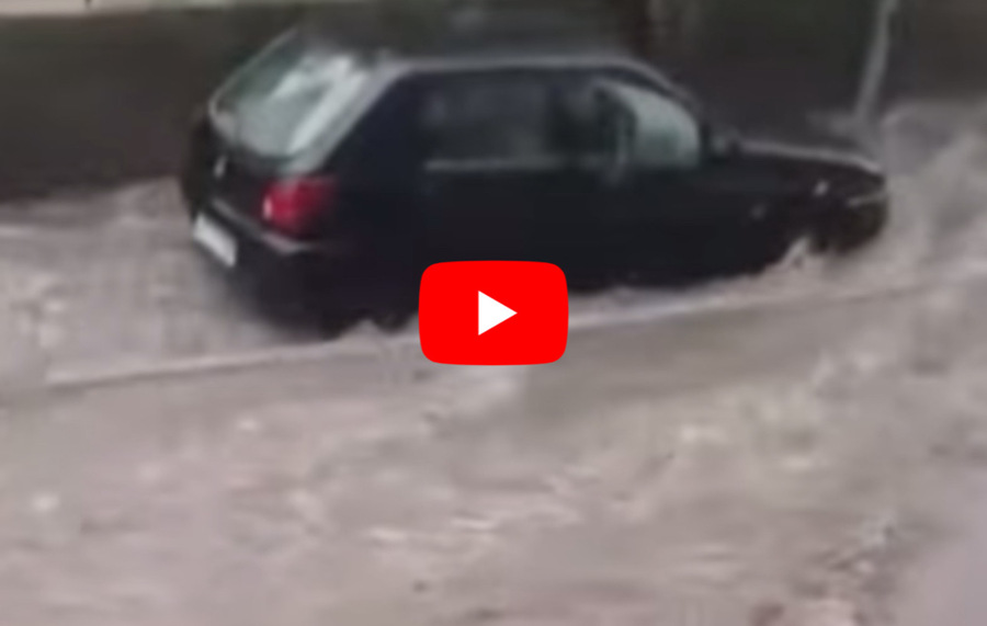 Meteo: Temporale violento nel Catanese, Adrano finisce sott'acqua, il Video