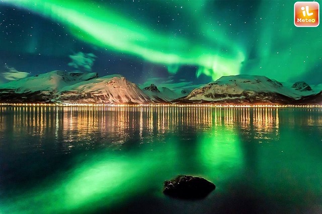 Aurora boreale in Norvegia