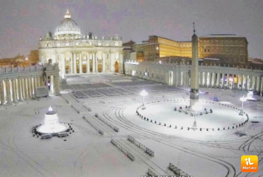 Condizioni ideali per la neve a Roma, per ora un miraggio 