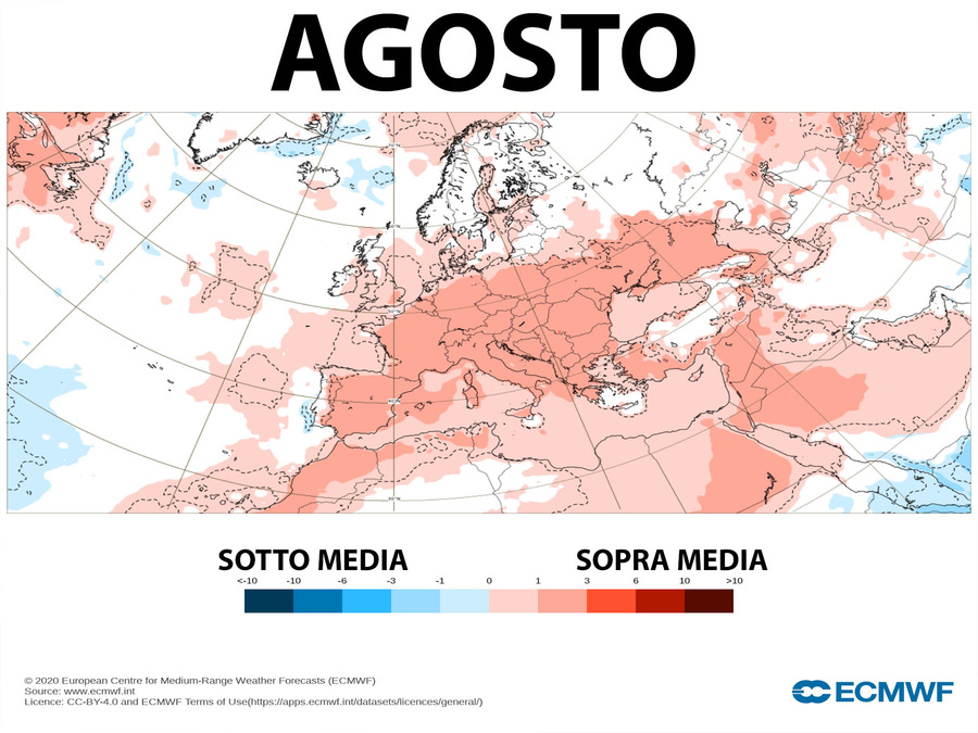 August, the new seasonal forecast for the European Center presents an uncomfortable scenario »ILMETEO.it