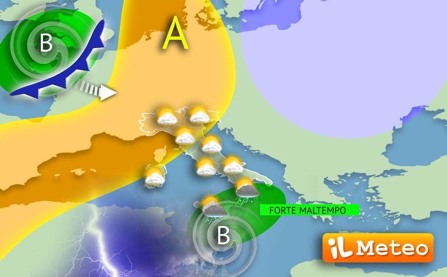 17/10/2025 - Meteo, Italia divisa in due, occhio al vortice algerino; parla il meteorologo Lorenzo Tedici