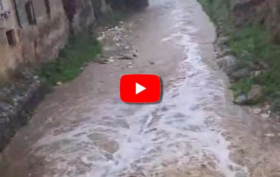 Meteo, Maltempo nel Savonese: il torrente Aquila si ingrossa a Finalborgo, il Video