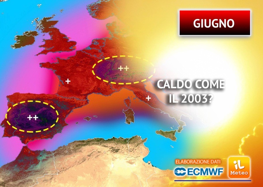 Meteo: Giugno, sarà rovente come il 2003 e con poca Pioggia. le Proiezioni