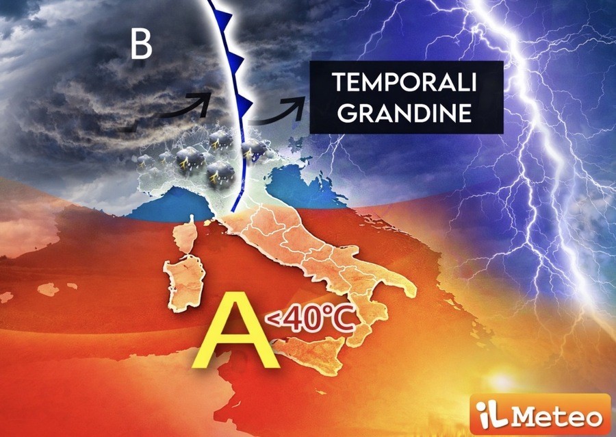Meteo: verso l'apice del caldo, tra forti temporali al Nord e picchi di 40°C al Centro-Sud. Parla Tedici