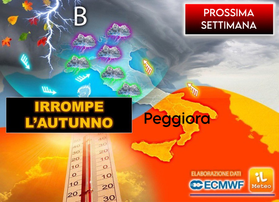 18/09/2025 - Meteo Prossima Settimana: irrompe l'Autunno con la Tempesta Equinoziale, gli aggiornamenti 
