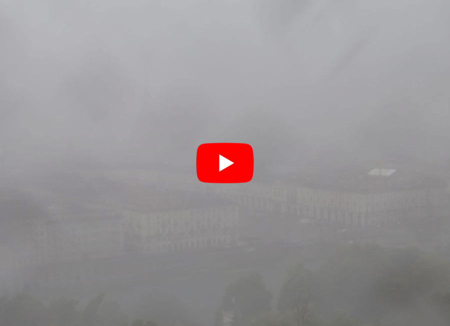 Meteo: Nubifragio a Torino, forte Temporale si scatena in città, il Video