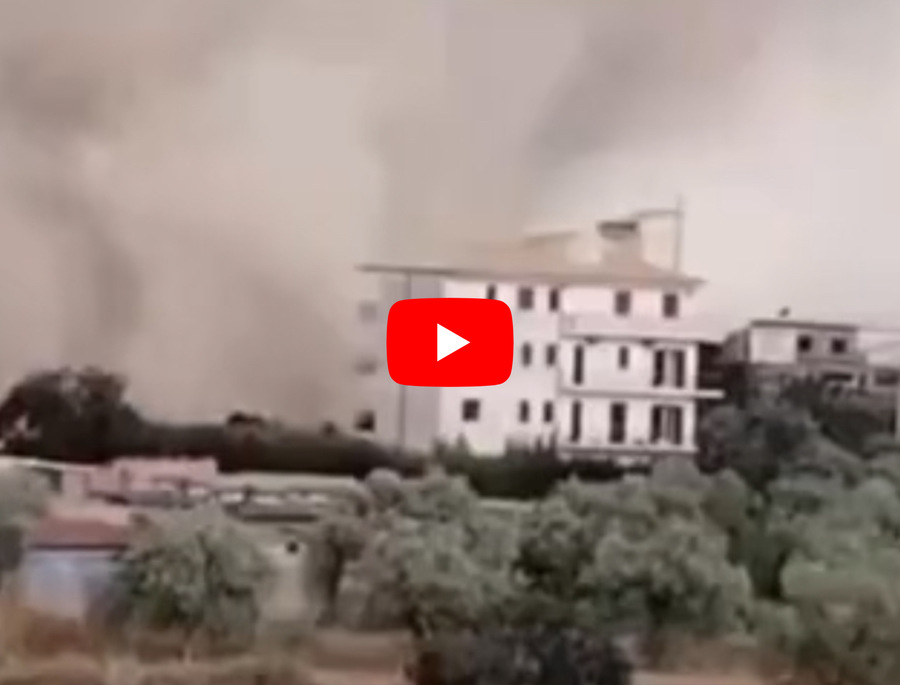 Meteo: Tromba d'Aria si abbatte su Modica (RG), possibili danni, il Video