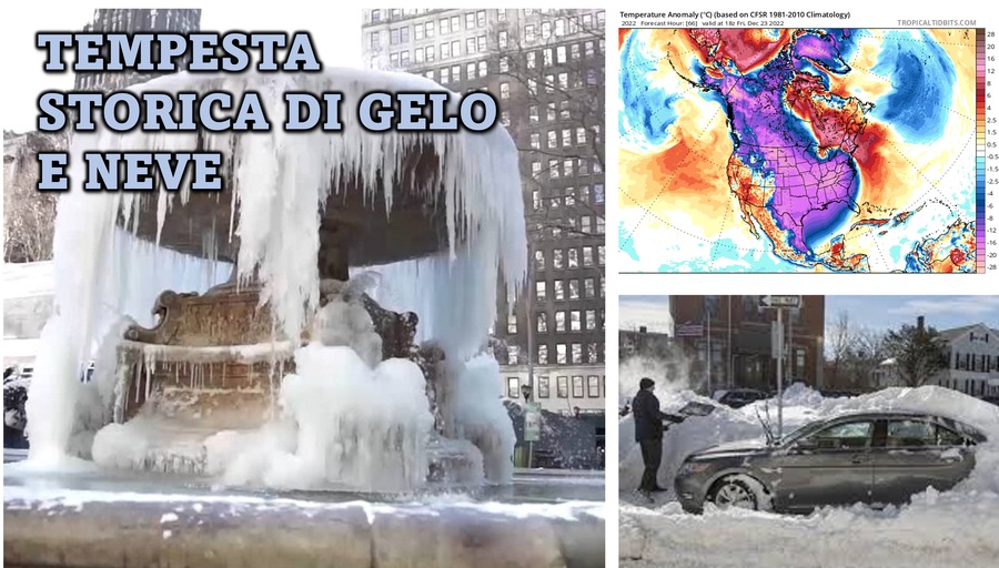 USA, Historic Storm Expected, Frost at -35°C and Blizzards Just for Christmas!  And what about Italy?  »ILMETEO.it