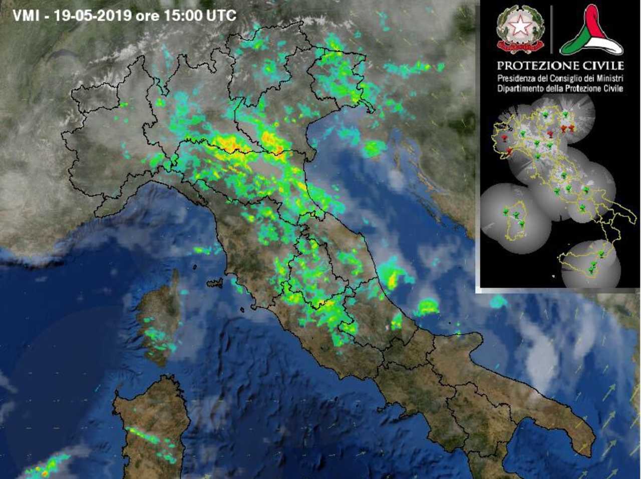 Diretta Meteo Guarda Qui Le Spettacolari Immagini Radar Della Protezione Civile In Tempo Reale Live Ilmeteo It