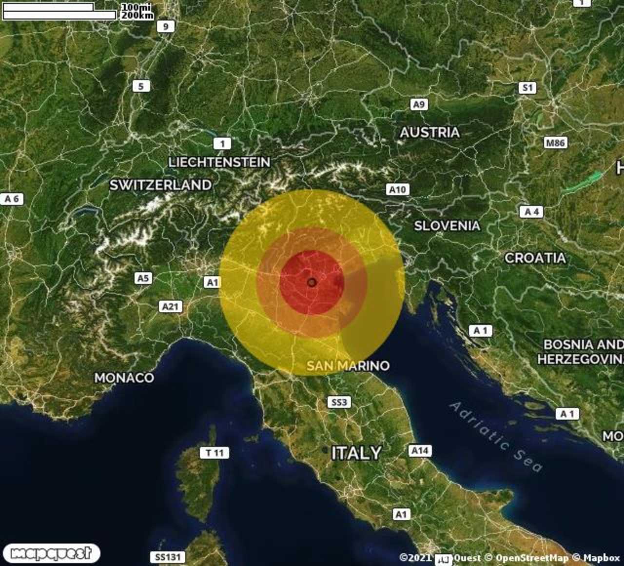 Terremoto In Provincia Di Padova In Veneto A Cinto Euganeo Magnitudo 2 7 Ecco Qui I Dettagli Ilmeteo It