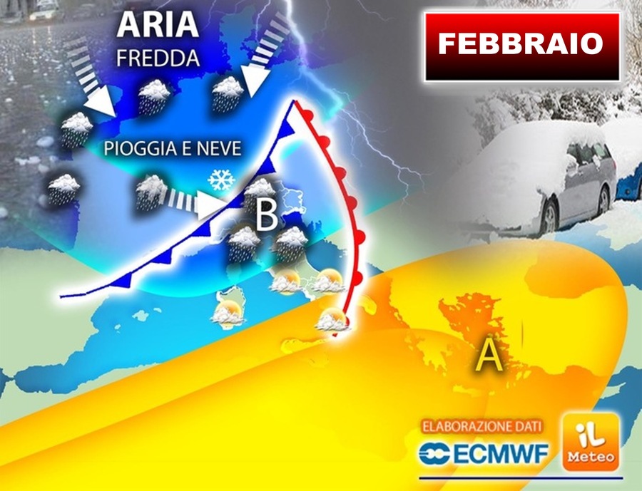 February weather, winter's revenge after the candle.  What the trend says