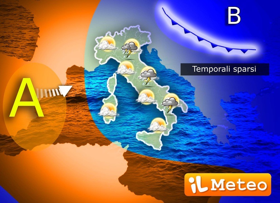 Meteo: instabile fino a Mercoledì, poi torna l'anticiclone. L'analisi del meteorologo Federico Brescia
