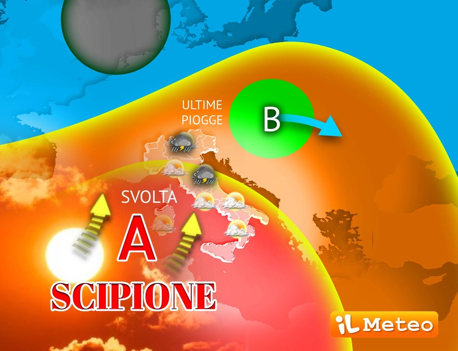 4/06/2024 - Meteo, è la Settimana della svolta; prima ondata di Caldo su tutta Italia con l'Anticiclone africano Scipione