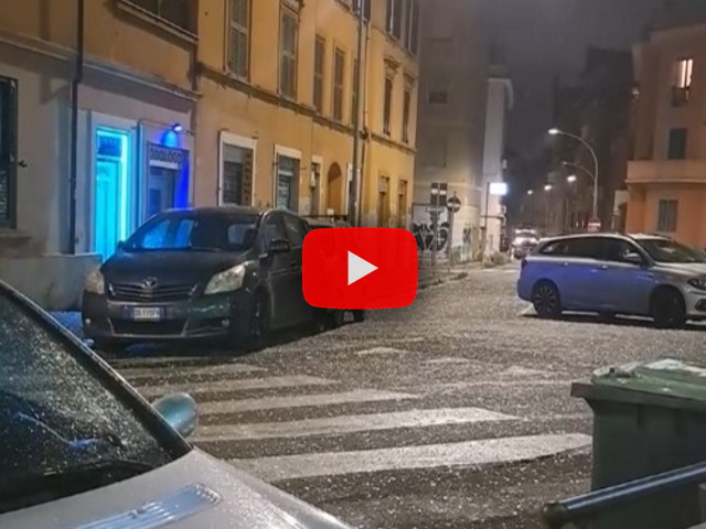 Meteo: Grandinata a Roma, dopo la Pioggia arriva la Grandine sulla capitale, il Video