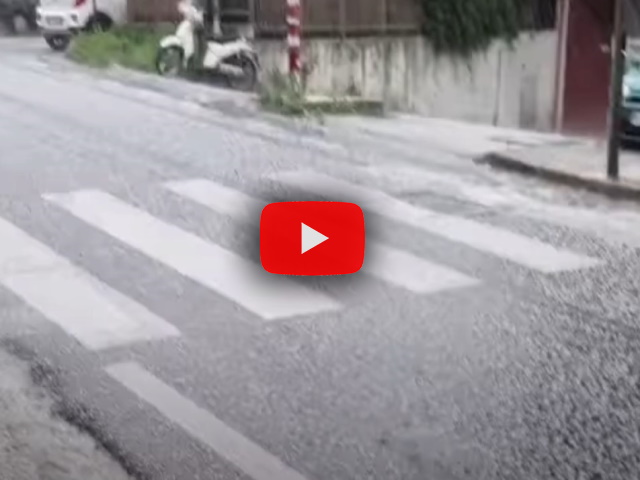 Meteo: Roma, violento temporale con grandine si abbatte su Frascati, il Video
