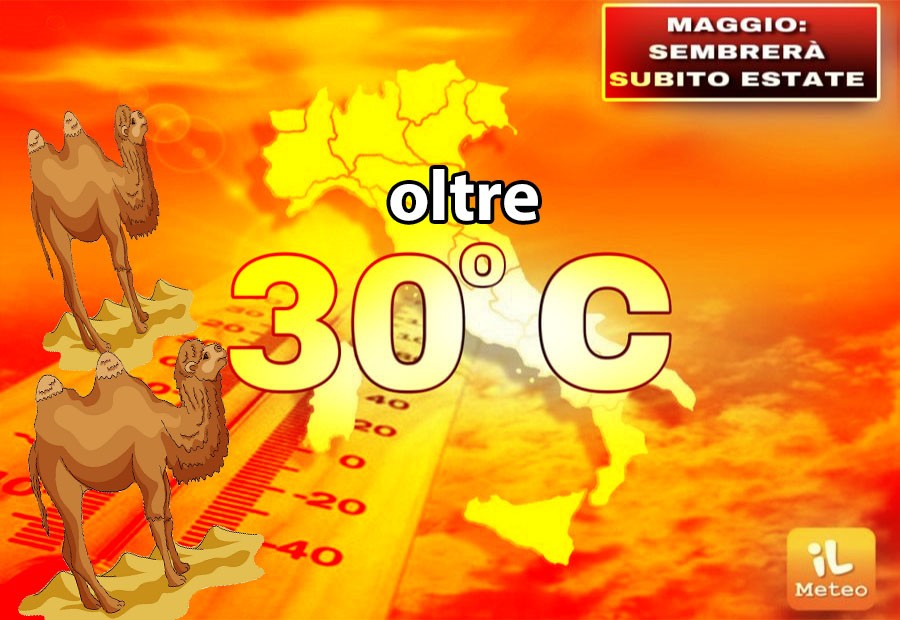 METEO: arriva un CALDO ANOMALO oltre i 30°C. Ecco DOVE e ...