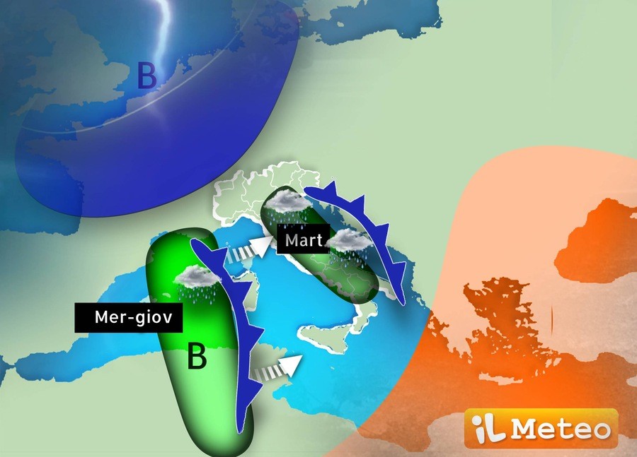 1/12/2025 - Meteo: avvio di Dicembre con un treno di perturbazioni, parla il meteorologo Lorenzo Tedici