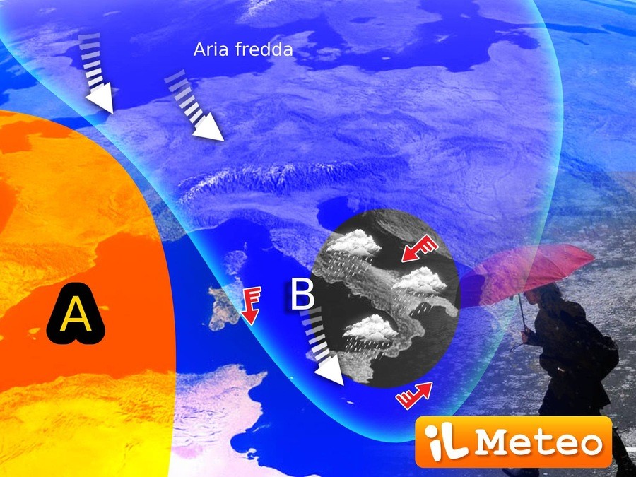 Meteo: dopo Domenica tornano piogge, venti forti e anche la Neve in collina. L'analisi del meteorologo Gussoni
