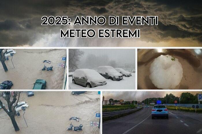 Report su eventi meteo climatici estremi in Italia nel 2025