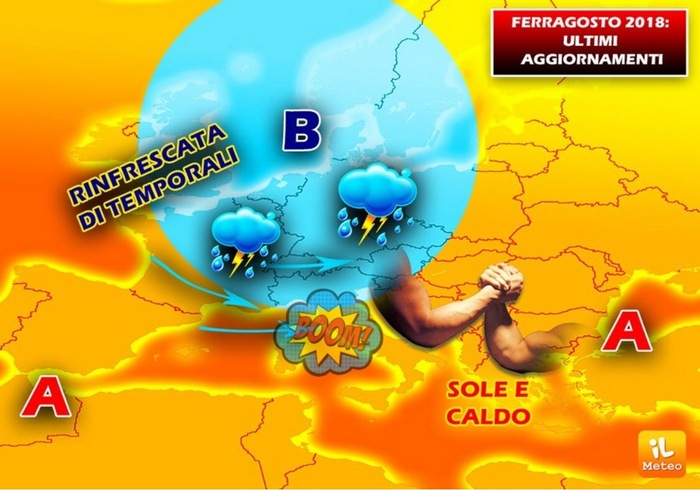 METEO: FERRAGOSTO 2018,  SOLE e SUPER CALDO o TEMPORALI e CALO TERMICO?