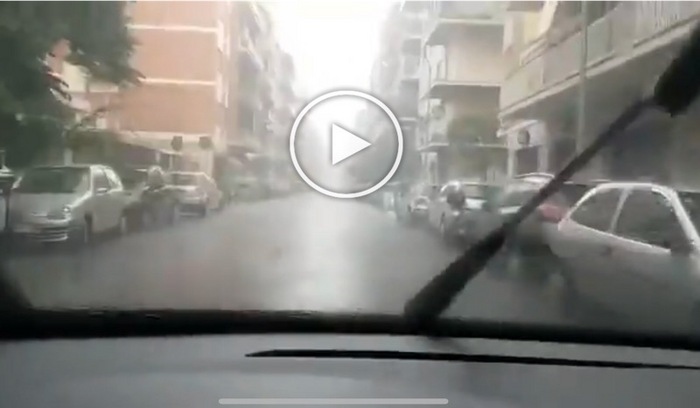 Dentro il temporale Roma 26 agosto 2018