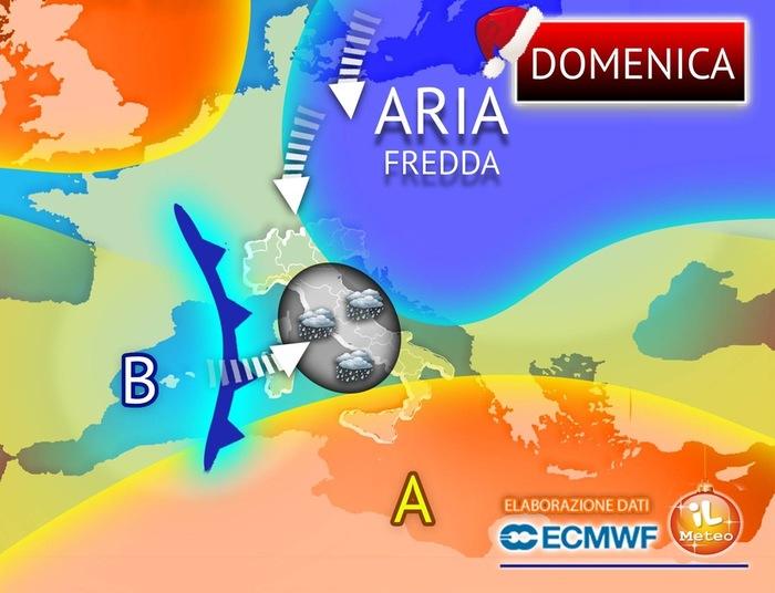 Domenica di maltempo su mezza Italia