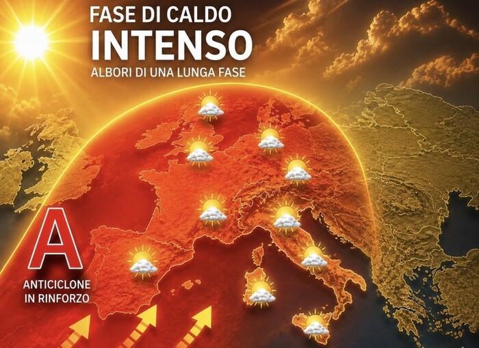 Ancora gran caldo nei prossimi giorni con l'anticiclone africano