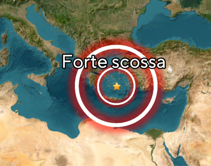 Forte scossa Grecia 
