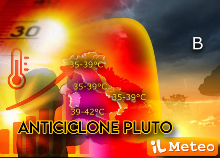 L'anticiclone africano Pluto porta il caldo infernale in Italia