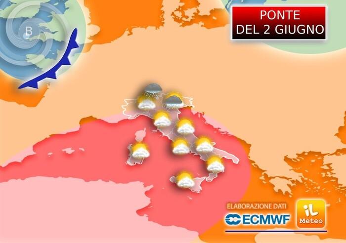 Ultimi aggiornamenti con le previsioni meteo per il Ponte del 2 Giugno