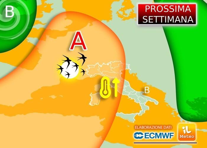Prossima settimana: ecco un vero e proprio anticipo dell'Estate di San Martino.