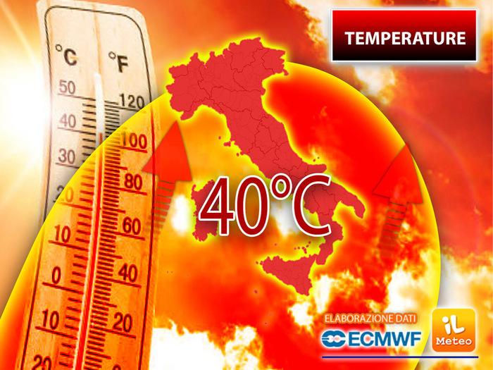 Farà ancora più caldo nei prossimi giorni con picchi fino a 40°C