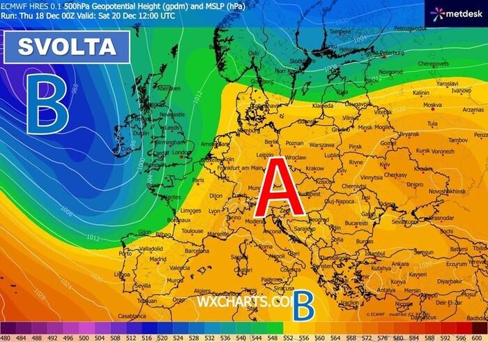 Prima rimonta dell'alta pressione, poi segnali di svolta con l'arrivo di una perturbazione atlantica