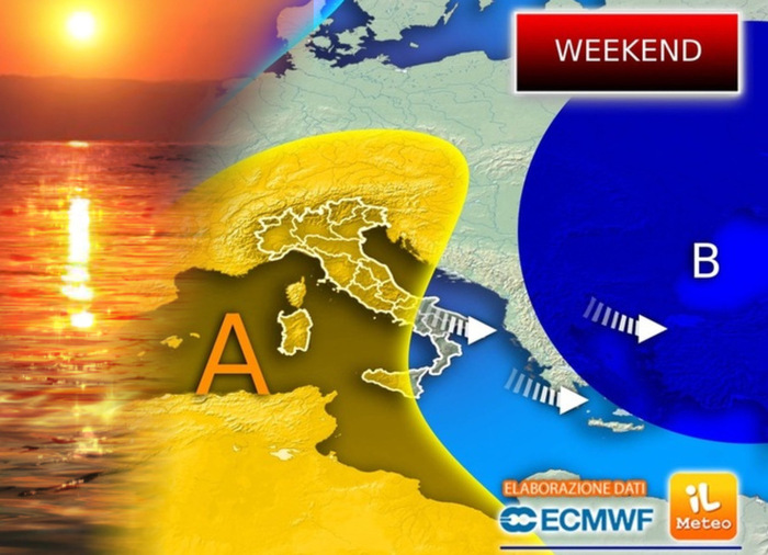 Migliora nel weekend, ma sarà possibile ancora qualche temporale