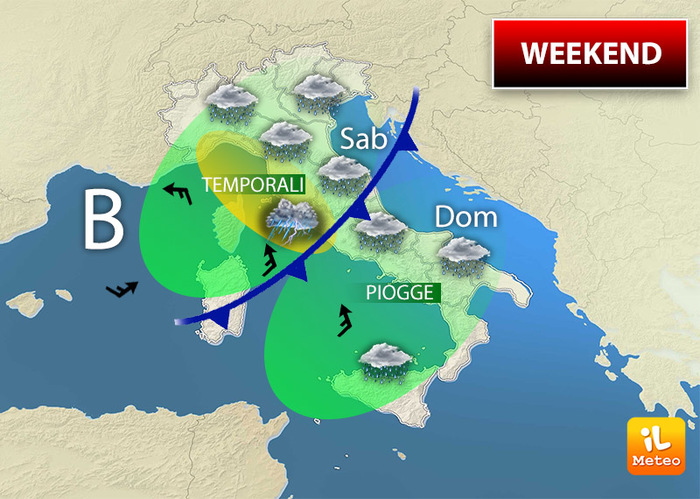 Weekend, già da venerdì atteso un peggioramento