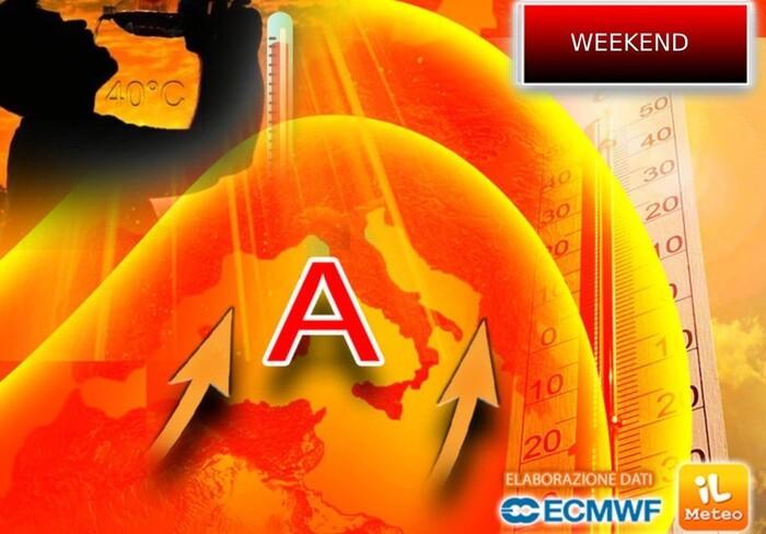 Weekend bollente con picchi fino a 40°C
