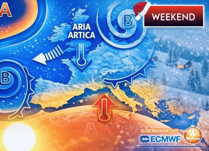 Weekend: in arrivo una fase di maltempo