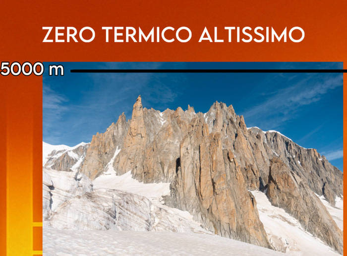 Zero termico a quote stellari nei prossimi giorni